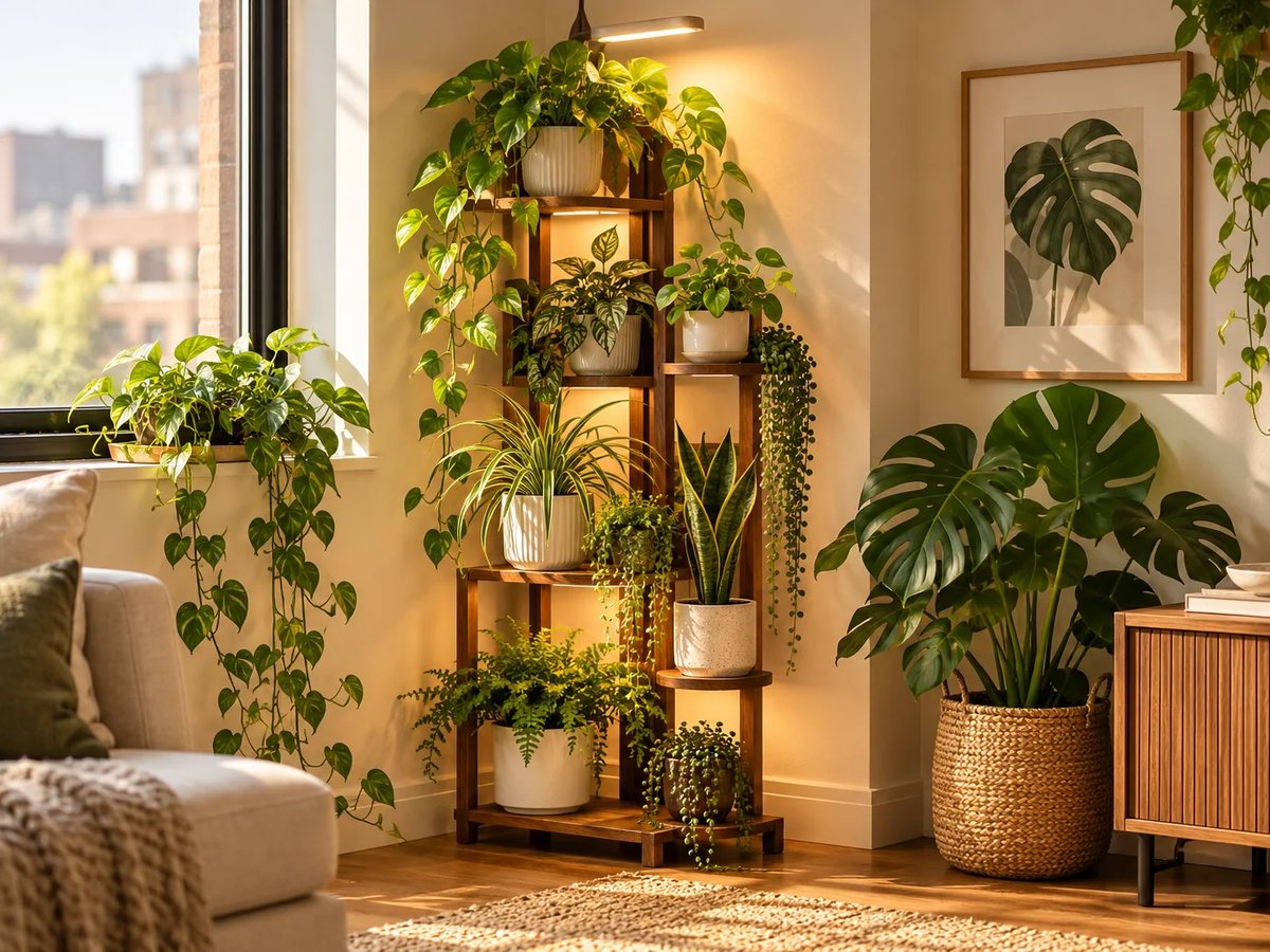 Small Indoor Plant Corner System