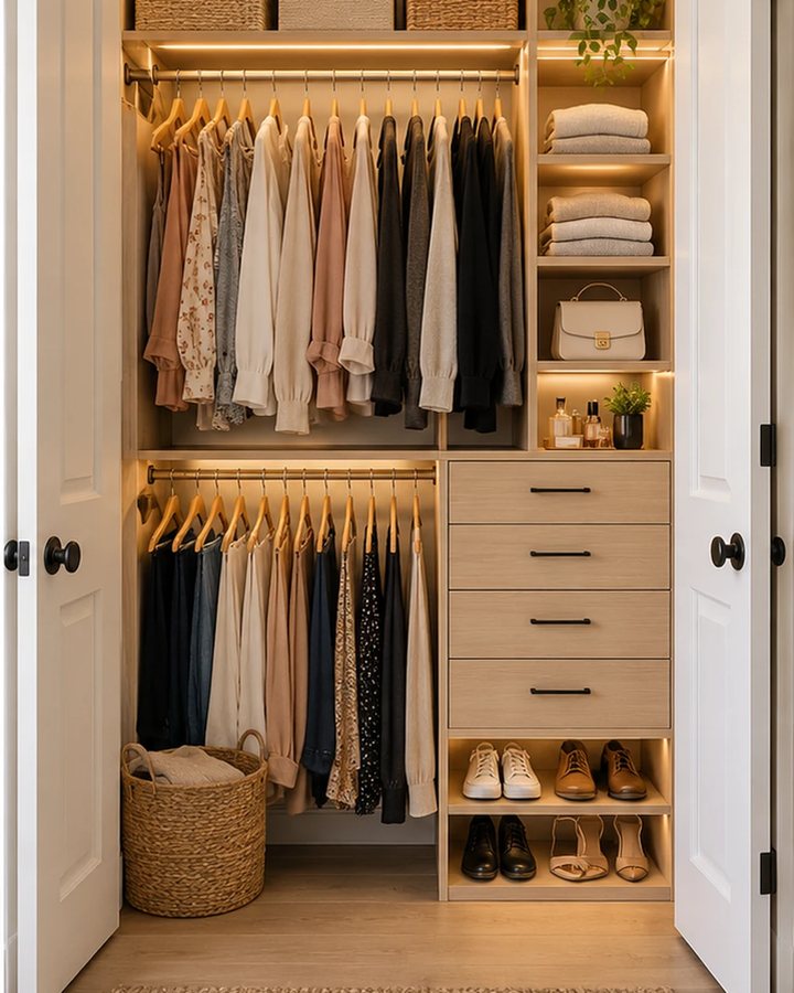 Small Closet Makeover Ideas for Apartments