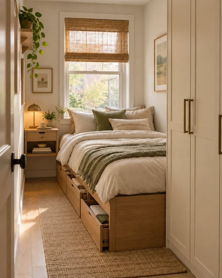 Small Bedroom Storage System