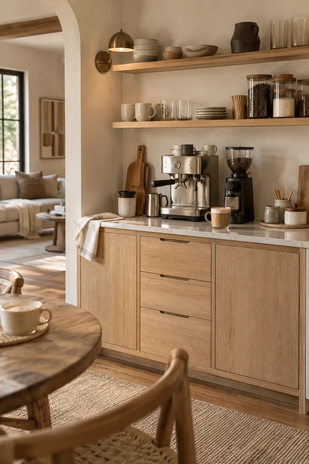Final Reveal: Coffee Station Ready for Daily Use