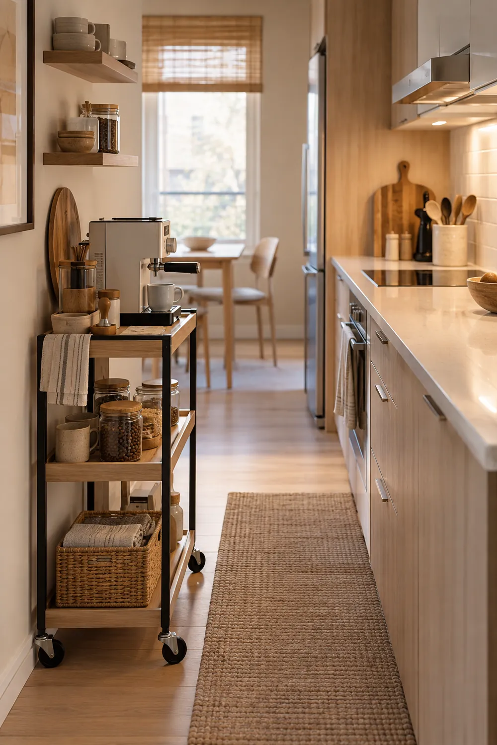 Small-Space Solution: Coffee Station Without Sacrificing Prep Space