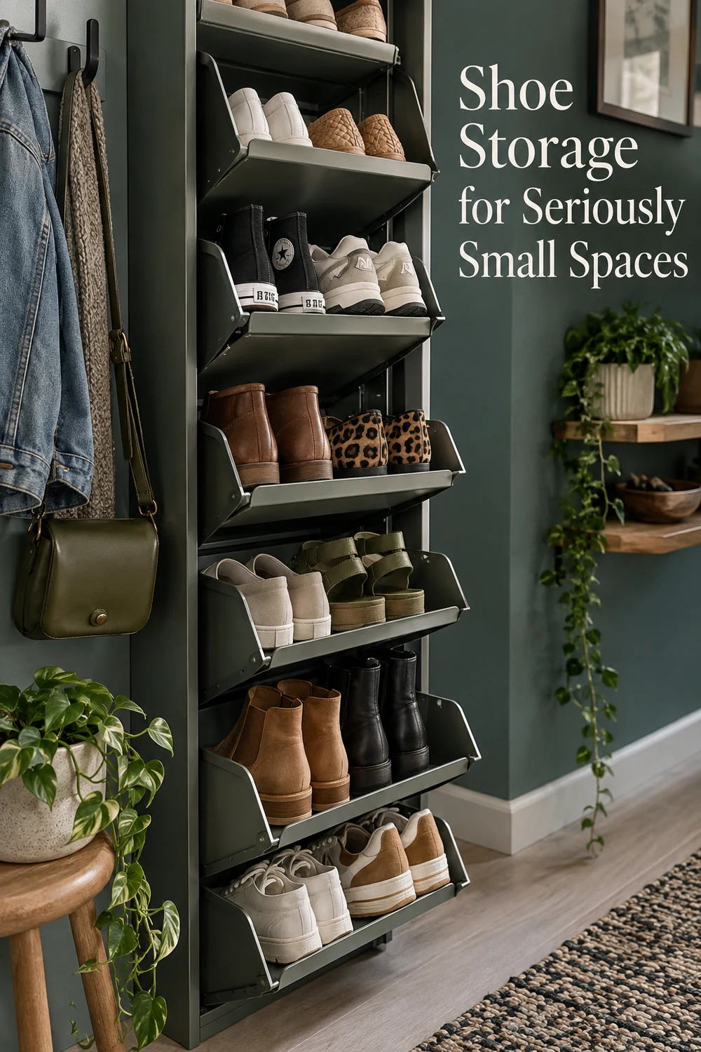 Shoe storage for small spaces
