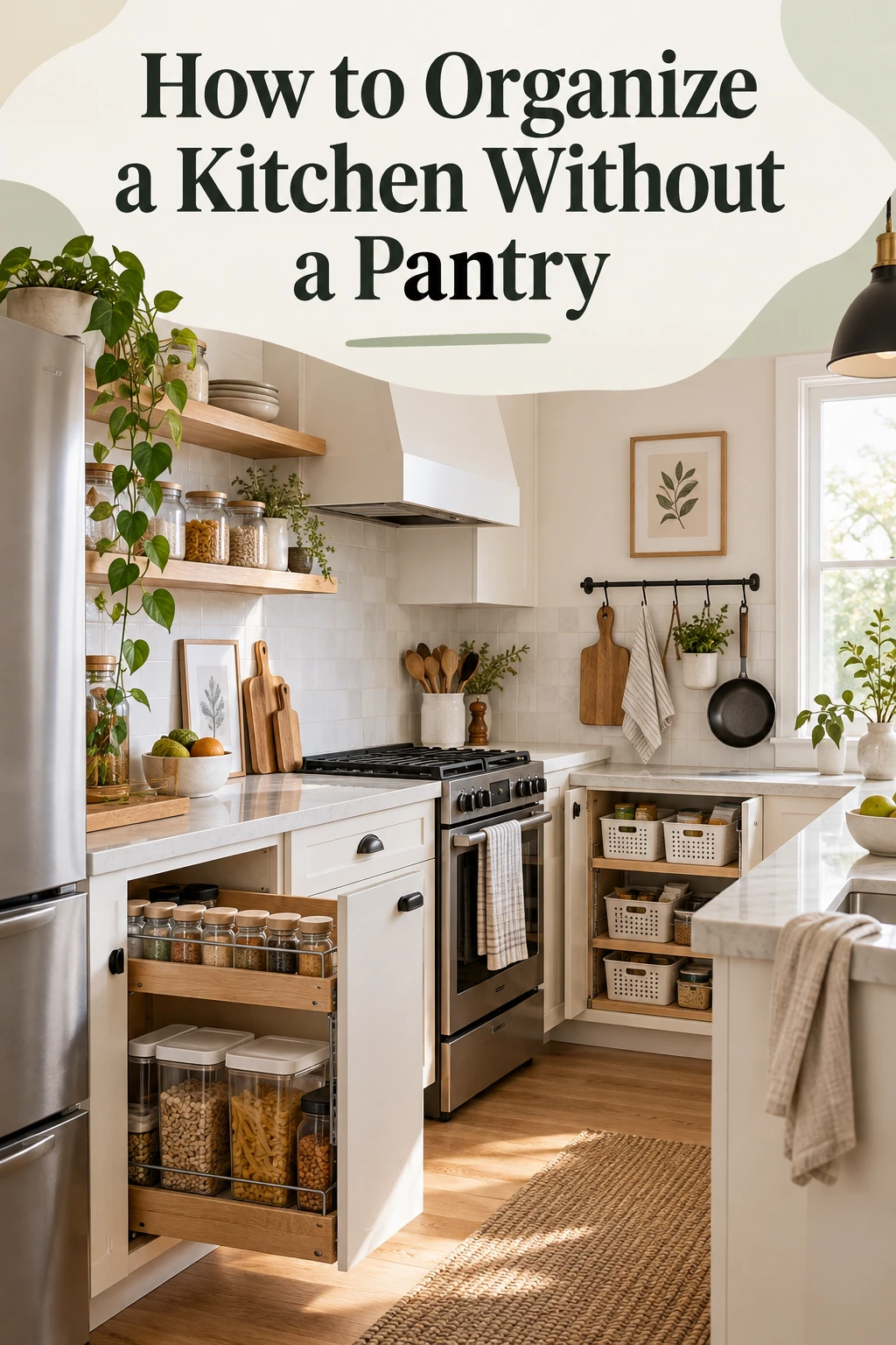 How to Organize a Kitchen Without a Pantry